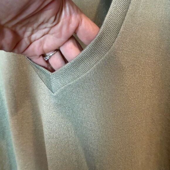 Mod Ref Soft Sage Green Relaxed Sweater Shirt L - Picture 4 of 7